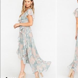 Show me your mumu sage I do floral dress